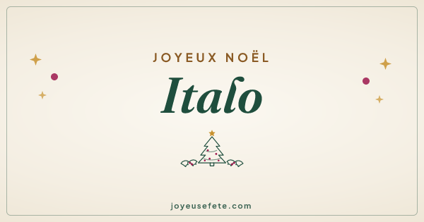 Image « Joyeux Noël Italo » au format large