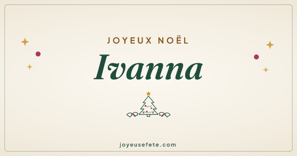 Image « Joyeux Noël Ivanna » au format large