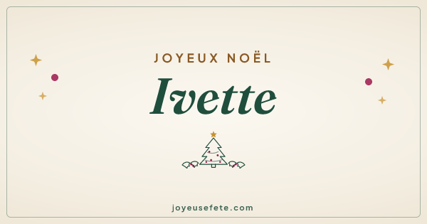 Image « Joyeux Noël Ivette » au format large