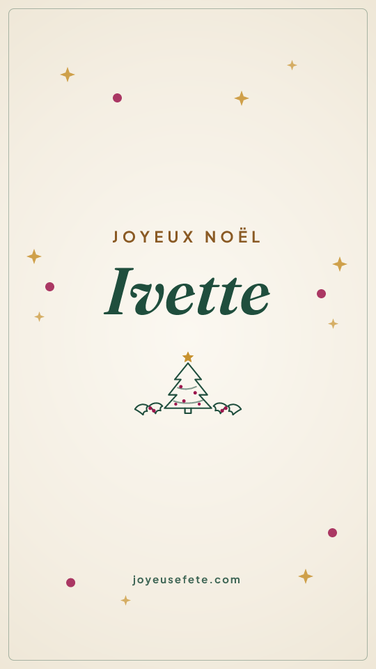 Image « Joyeux Noël Ivette » au format story