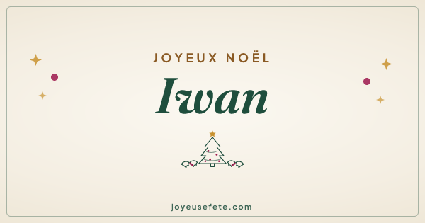 Image « Joyeux Noël Iwan » au format large