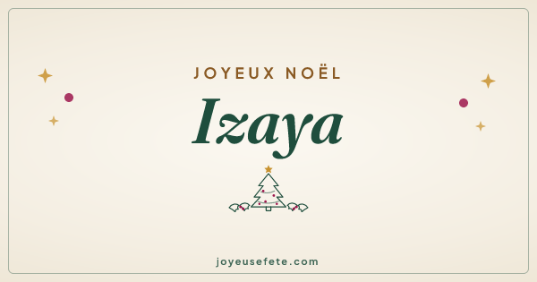 Image « Joyeux Noël Izaya » au format large