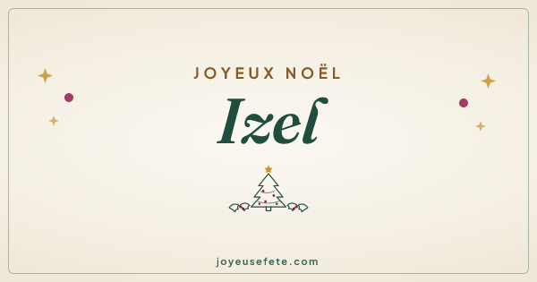 Image « Joyeux Noël Izel » au format large