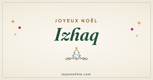 Image « Joyeux Noël Izhaq » au format large