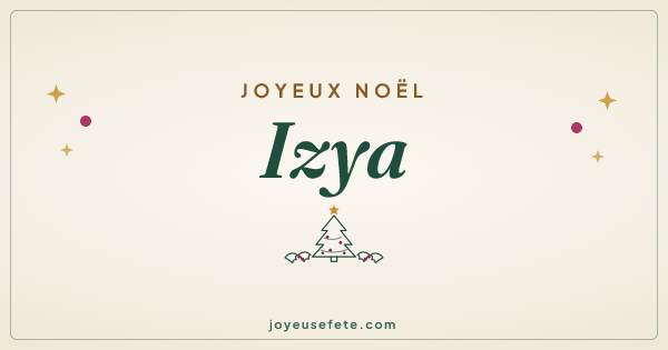 Image « Joyeux Noël Izya » au format large