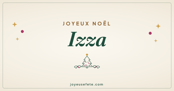 Image « Joyeux Noël Izza » au format large