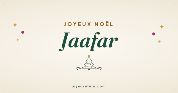 Image « Joyeux Noël Jaafar » au format large