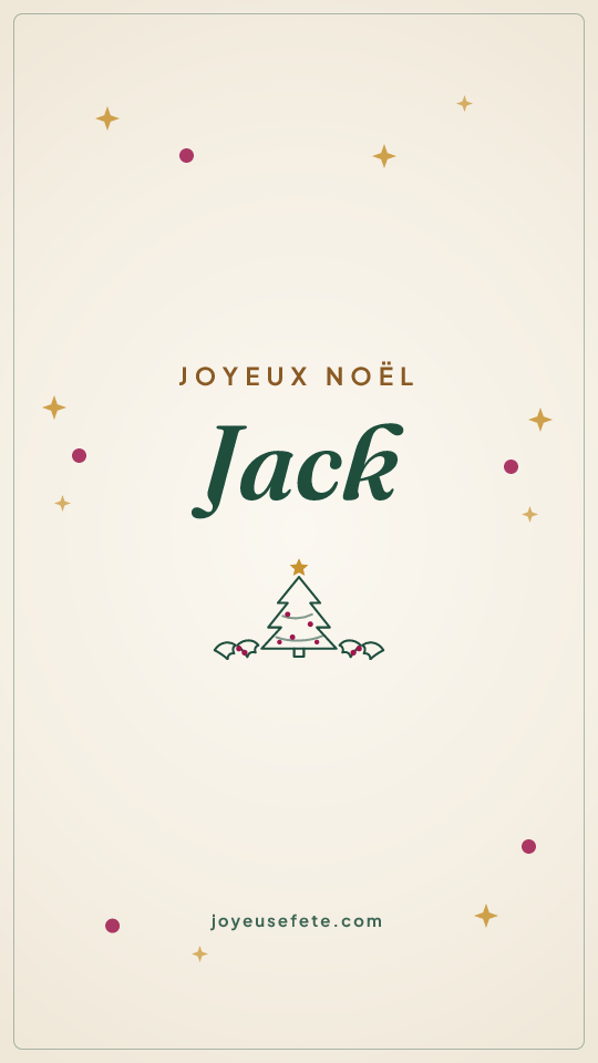 Image « Joyeux Noël Jack » au format story