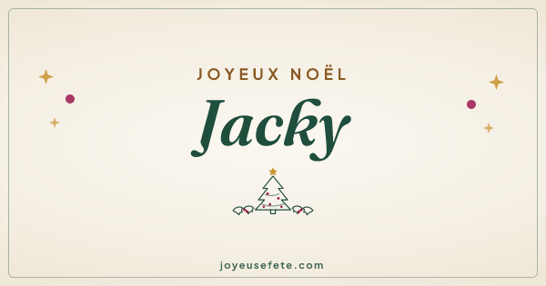 Image « Joyeux Noël Jacky » au format large