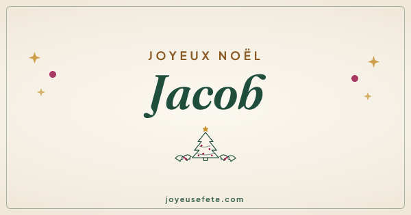 Image « Joyeux Noël Jacob » au format large