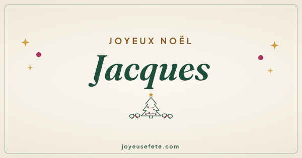 Image « Joyeux Noël Jacques » au format large