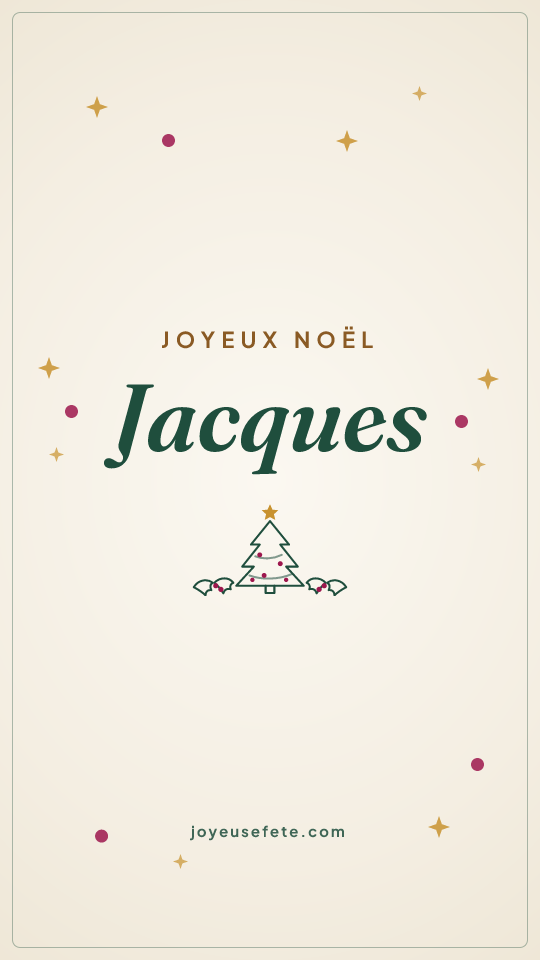 Image « Joyeux Noël Jacques » au format story