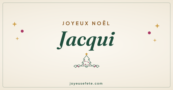 Image « Joyeux Noël Jacqui » au format large