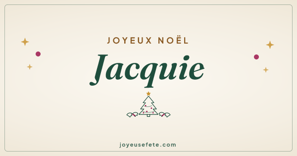 Image « Joyeux Noël Jacquie » au format large