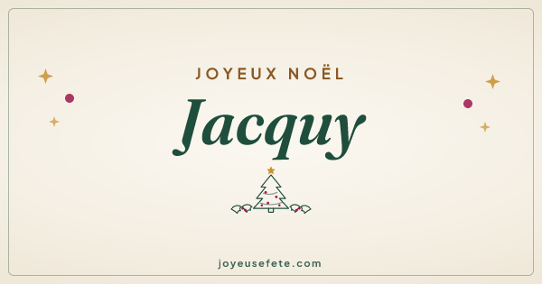 Image « Joyeux Noël Jacquy » au format large