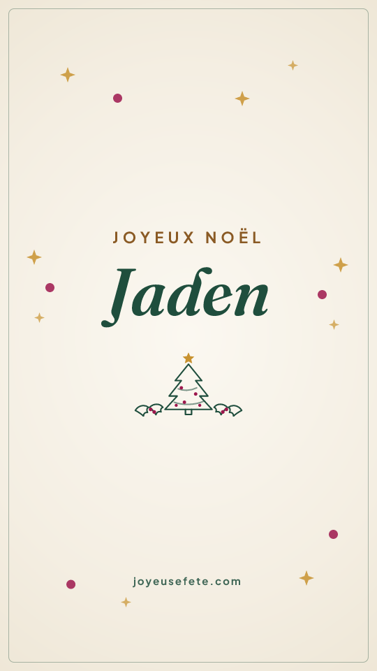 Image « Joyeux Noël Jaden » au format story