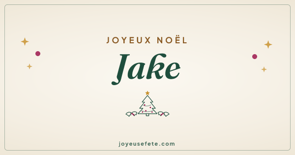 Image « Joyeux Noël Jake » au format large
