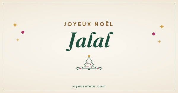 Image « Joyeux Noël Jalal » au format large