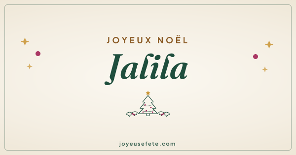 Image « Joyeux Noël Jalila » au format large