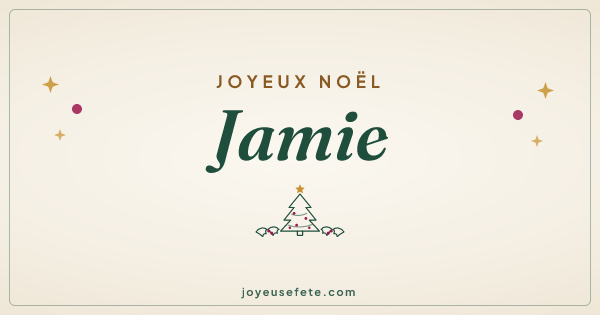 Image « Joyeux Noël Jamie » au format large