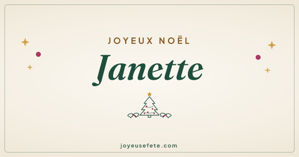 Image « Joyeux Noël Janette » au format large