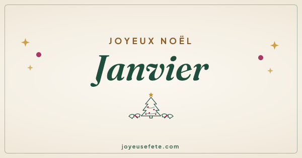 Image « Joyeux Noël Janvier » au format large