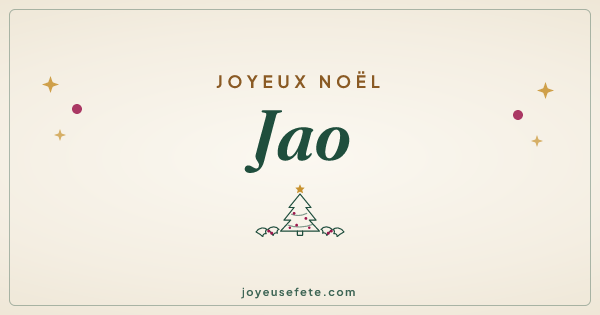 Image « Joyeux Noël Jao » au format large