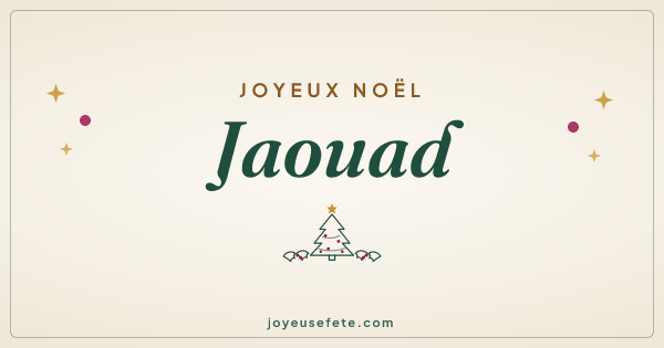 Image « Joyeux Noël Jaouad » au format large