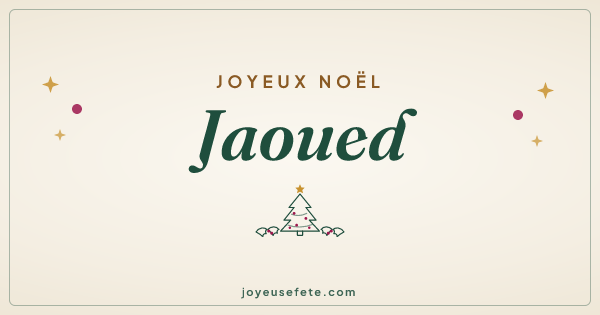 Image « Joyeux Noël Jaoued » au format large