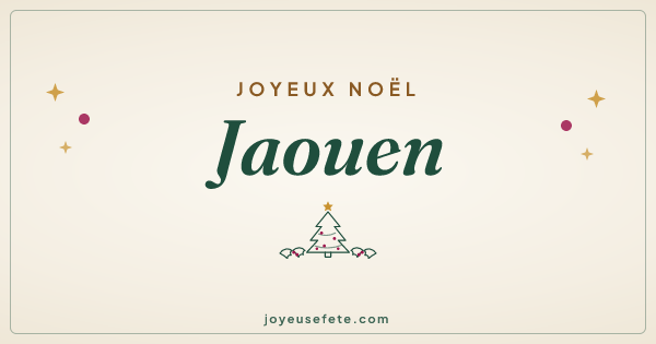 Image « Joyeux Noël Jaouen » au format large