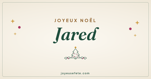 Image « Joyeux Noël Jared » au format large