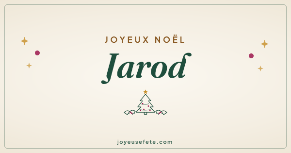 Image « Joyeux Noël Jarod » au format large