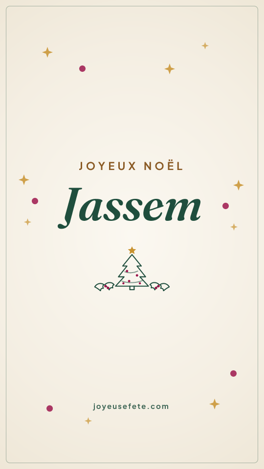 Image « Joyeux Noël Jassem » au format story