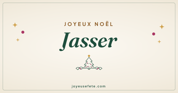 Image « Joyeux Noël Jasser » au format large