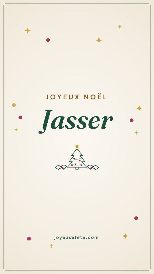 Image « Joyeux Noël Jasser » au format story