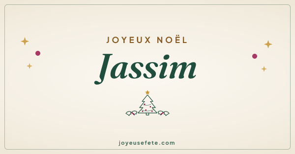Image « Joyeux Noël Jassim » au format large