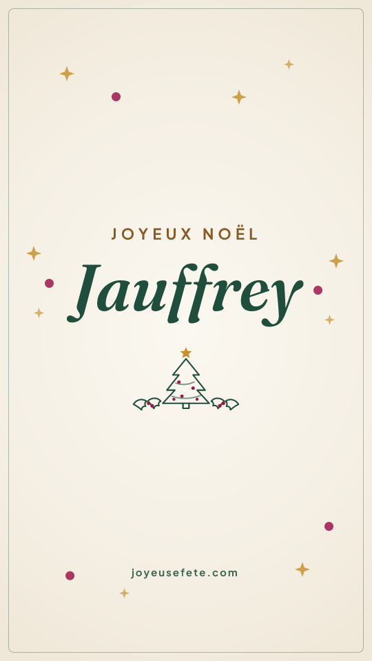 Image « Joyeux Noël Jauffrey » au format story