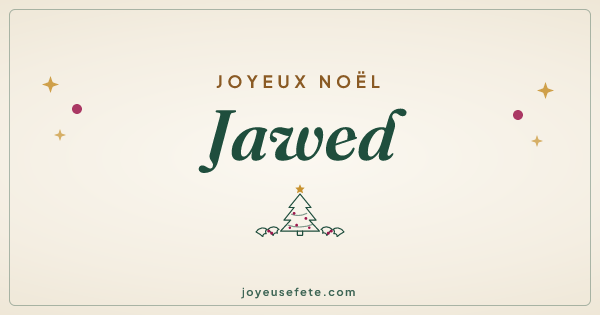 Image « Joyeux Noël Jawed » au format large