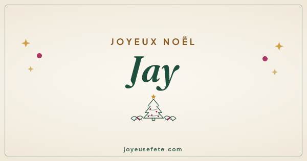Image « Joyeux Noël Jay » au format large