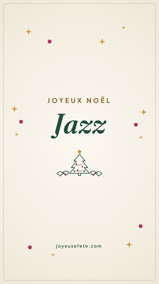 Image « Joyeux Noël Jazz » au format story