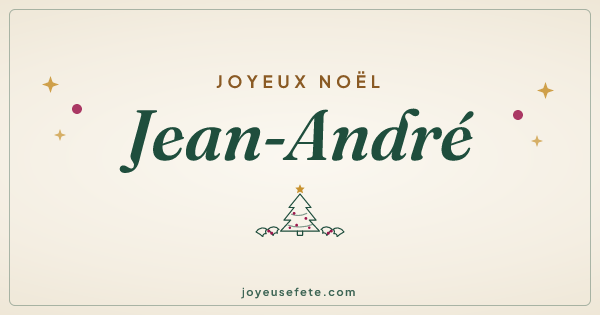 Image « Joyeux Noël Jean-André » au format large