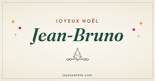 Image « Joyeux Noël Jean-Bruno » au format large
