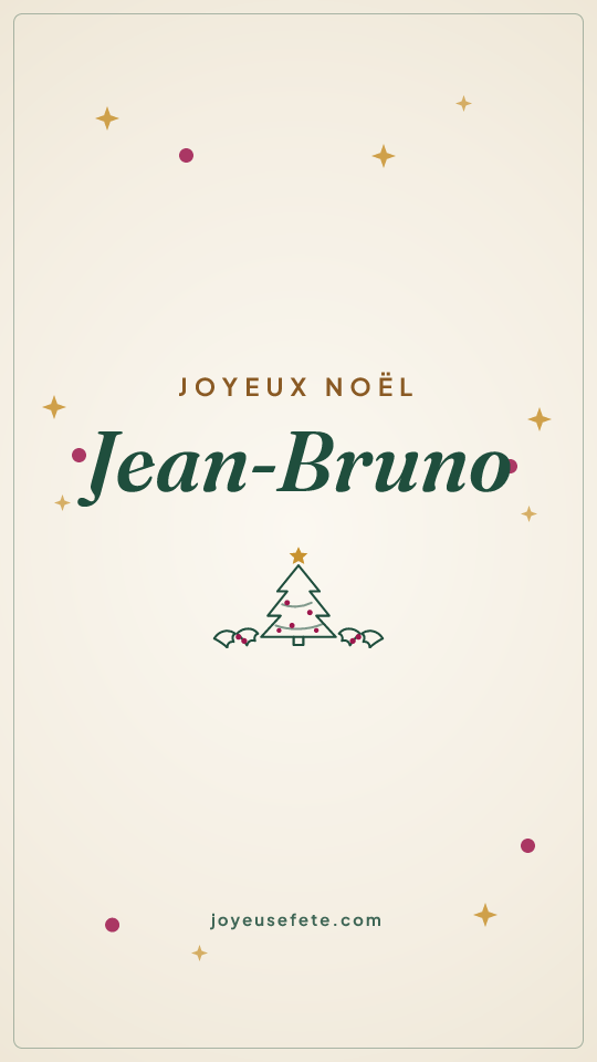 Image « Joyeux Noël Jean-Bruno » au format story