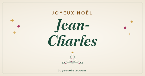 Image « Joyeux Noël Jean-Charles » au format large