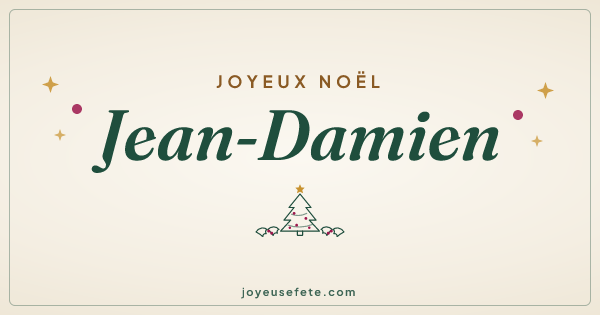 Image « Joyeux Noël Jean-Damien » au format large