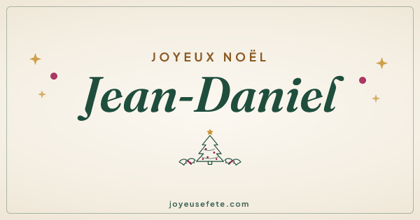 Image « Joyeux Noël Jean-Daniel » au format large