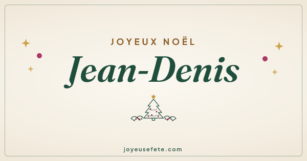 Image « Joyeux Noël Jean-Denis » au format large