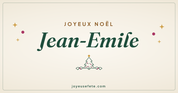 Image « Joyeux Noël Jean-Emile » au format large