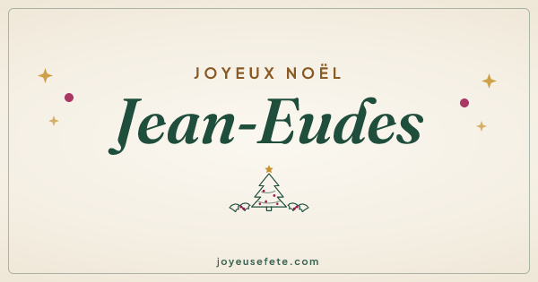 Image « Joyeux Noël Jean-Eudes » au format large