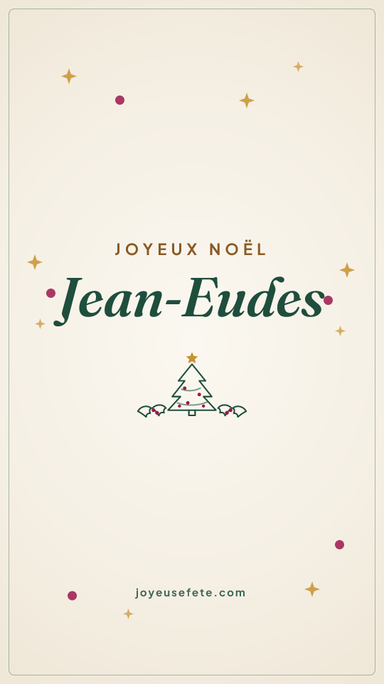 Image « Joyeux Noël Jean-Eudes » au format story